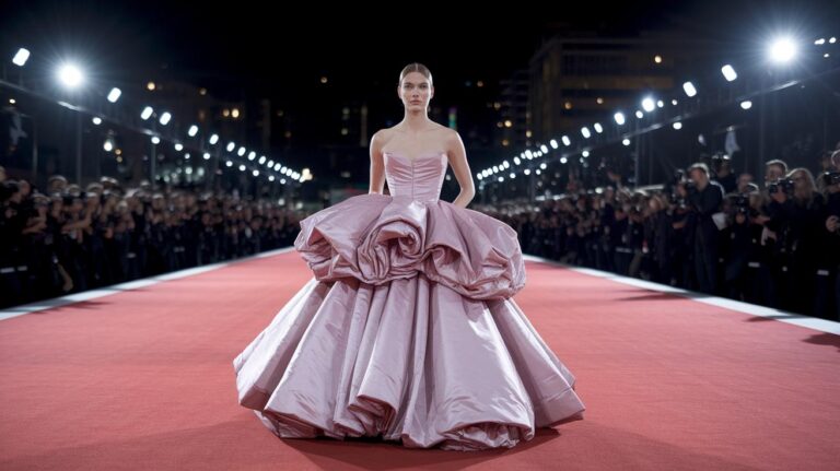 Red Carpet Aesthetics Elevate Bold Glamour